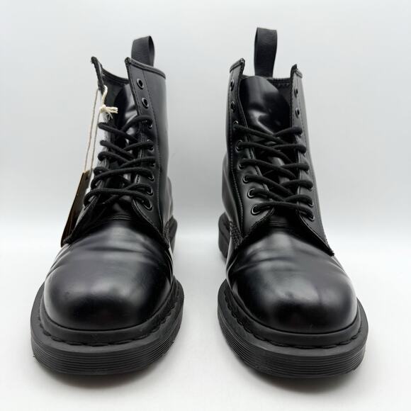 Dr. Martens Womens 1460 Mono Lace Up Boots US 10 EU 42 Black Smooth Leather NIB - Picture 7 of 14